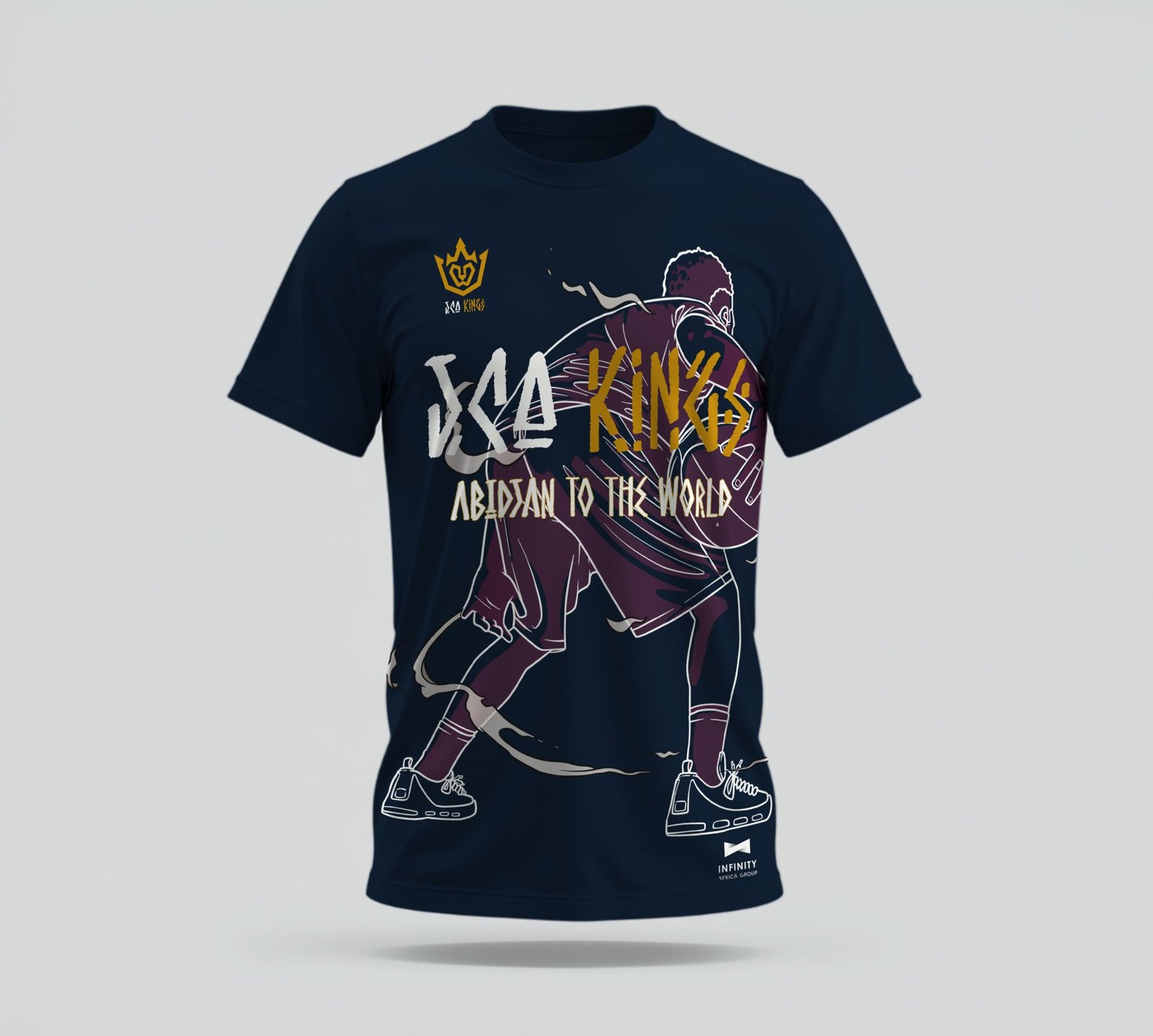 T-SHIRT BLEU JCA